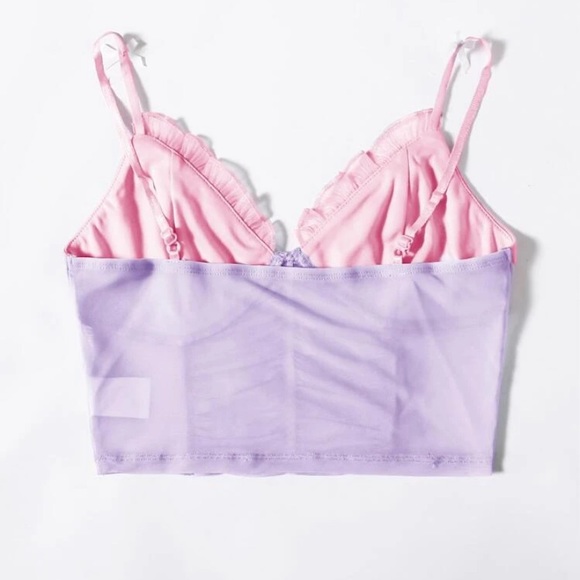 princess kawaii frilly crop top - Picture 3 of 3